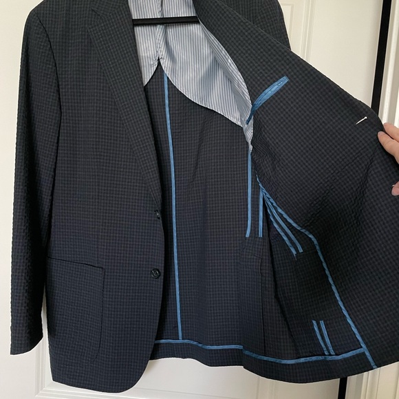 Johnston & Murphy Check Sport Coat Large - Picture 5 of 5